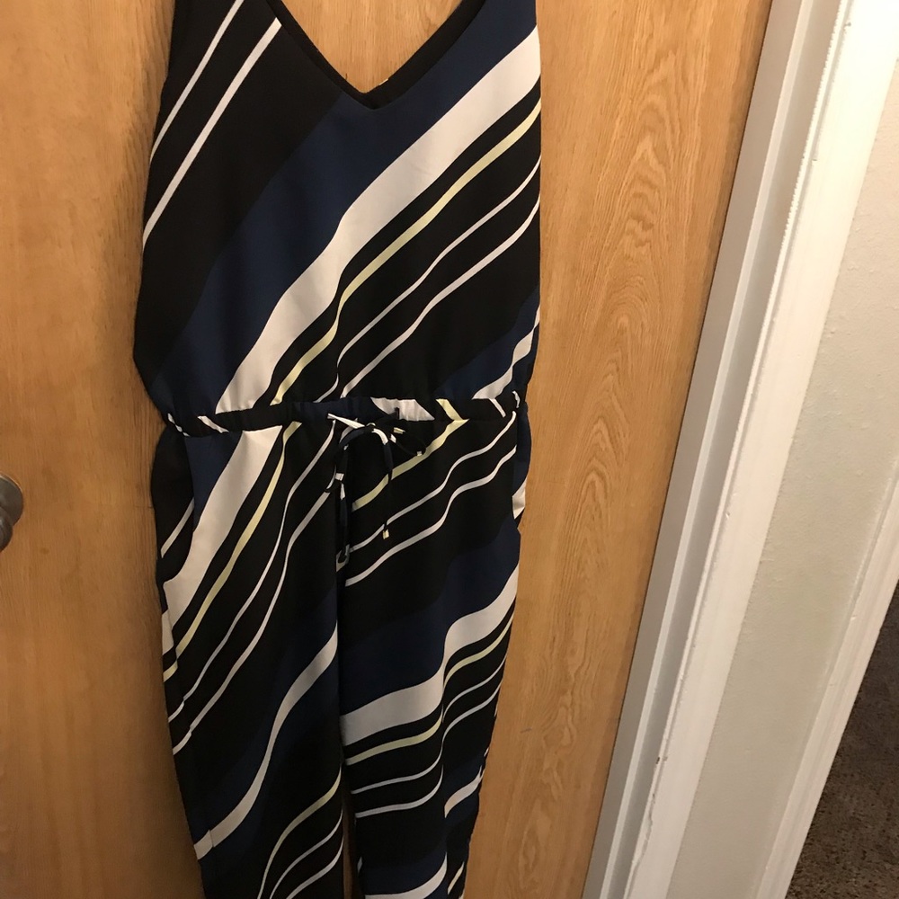 Topshop Striped Jumpsuit Size US 8 - Picture 4 of 6